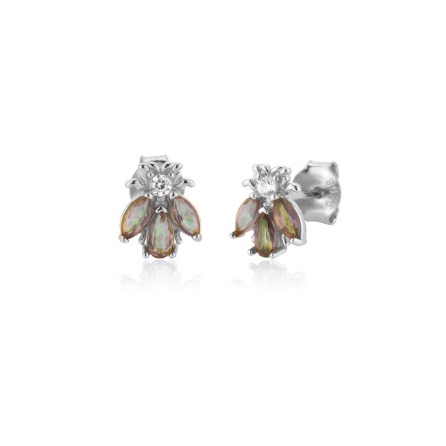 Orecchini Pendenti Scarabeo in Argento