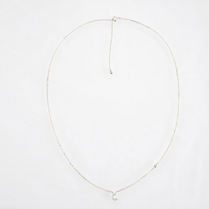 Silver Initial Shiny Necklace 