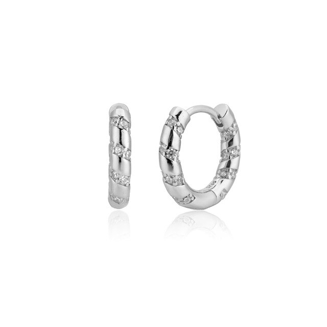 Orecchini White Neila Argento