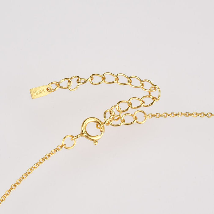 Gold Colorful Eye Necklace 