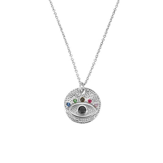 Collana Colorful Eye Argento