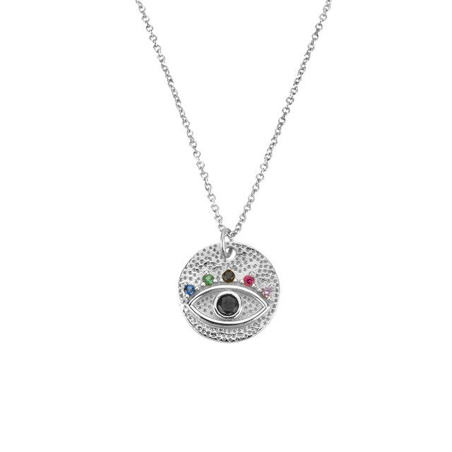 Collana Colorful Eye Argento