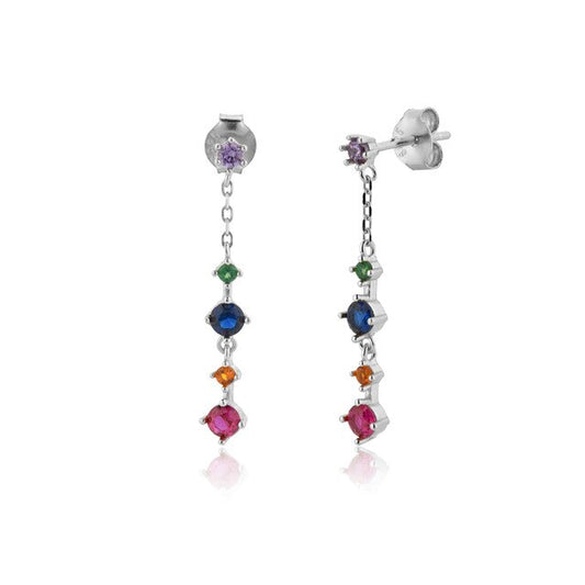 Orecchini pendenti color argento