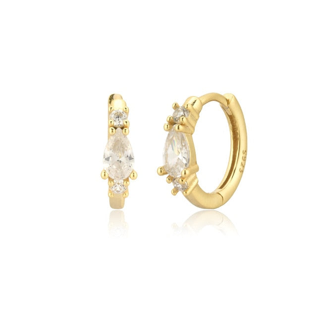 Orecchini White Denia Oro