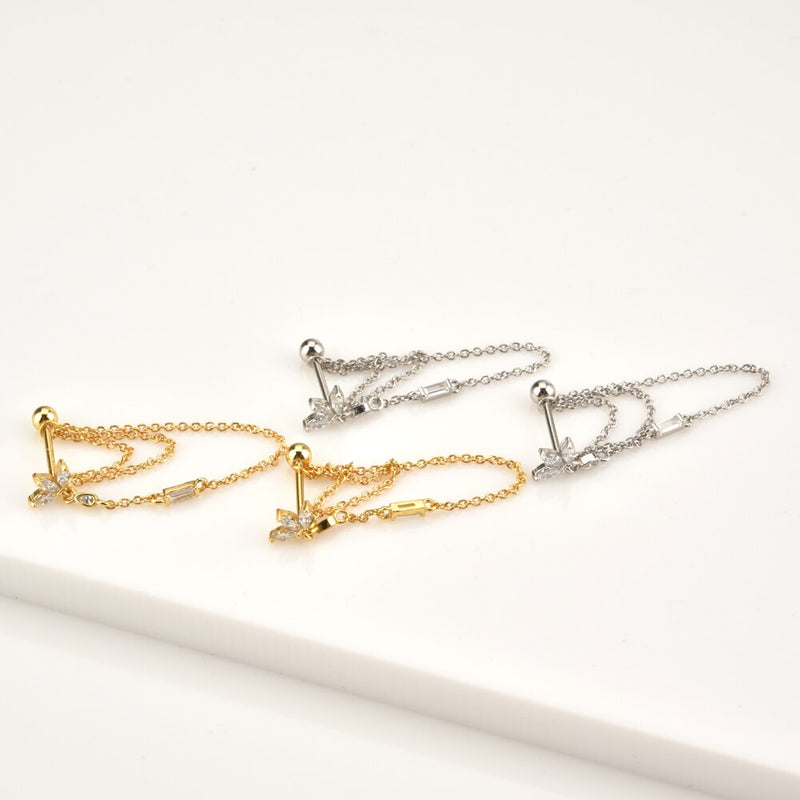 Orecchini pendenti Jasmine Oro