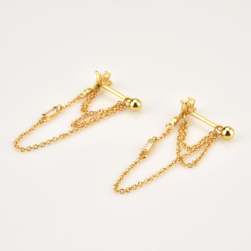 Orecchini pendenti Jasmine Oro