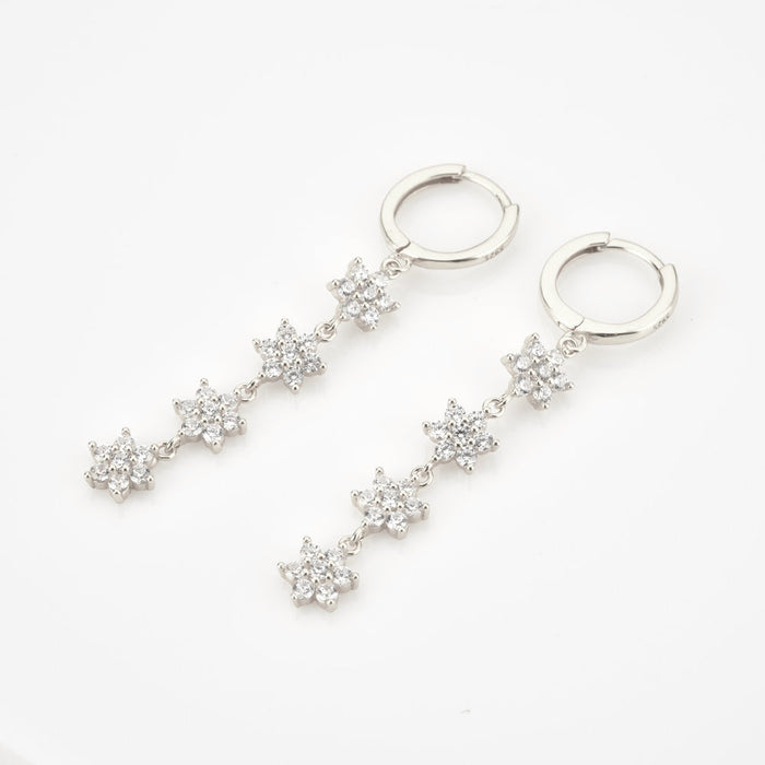 Orecchini Calantha Bianco Argento