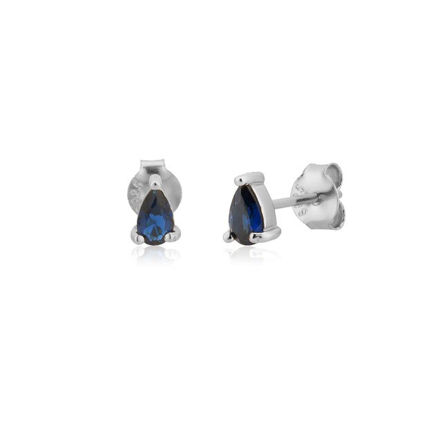 Orecchini Blue Goccia Argento