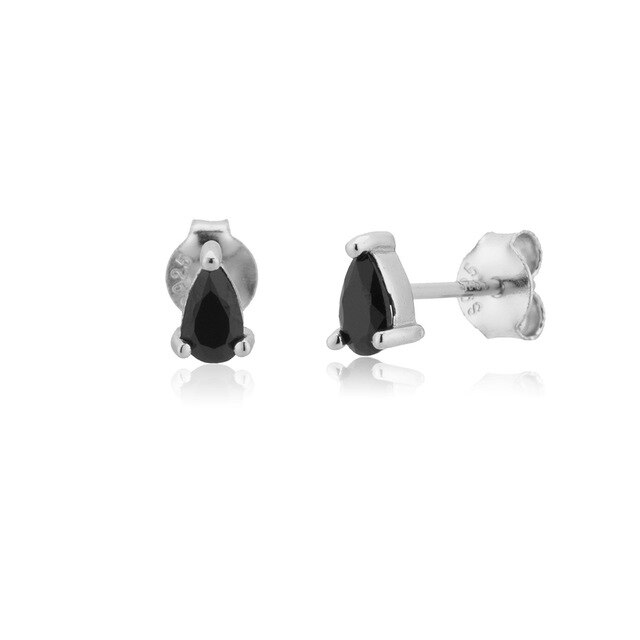 Orecchini Black Gota Argento