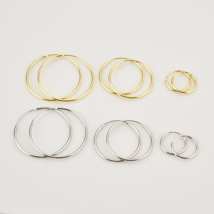 Basic Gold Hoops 