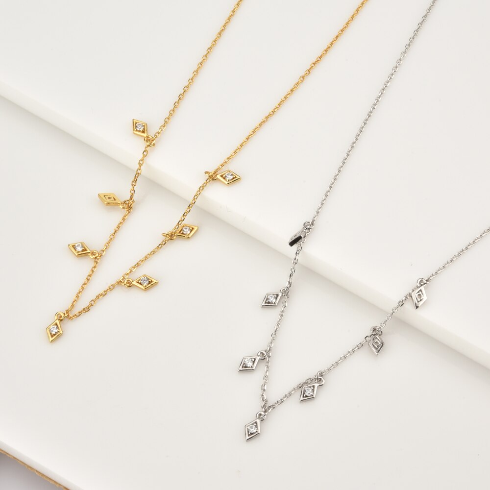 Choker Rombos Plata