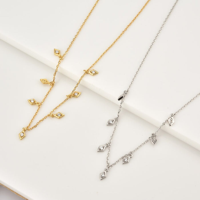Rhombus Silver Choker 
