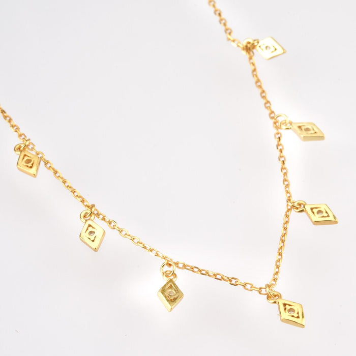 Gold Rhombus Choker 