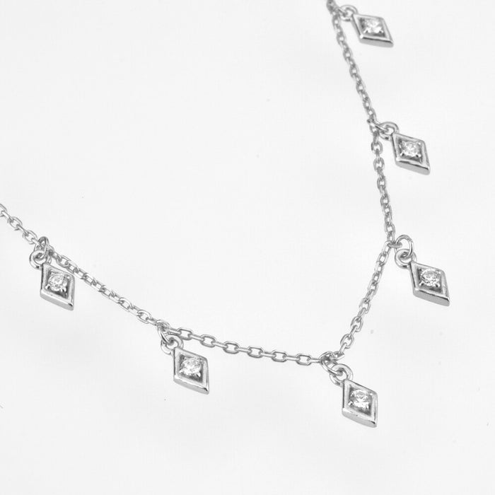Rhombus Silver Choker 