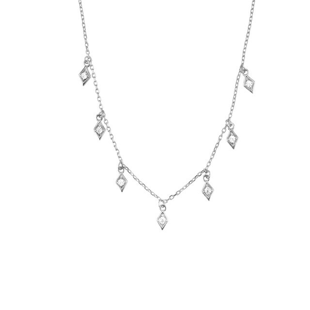 Rhombus Silver Choker 
