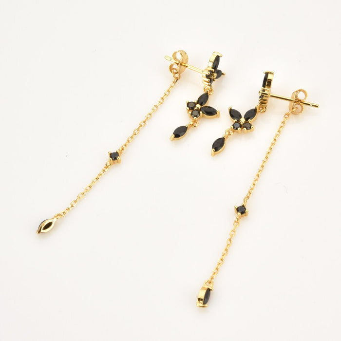 Orecchini Brigitte Black Oro