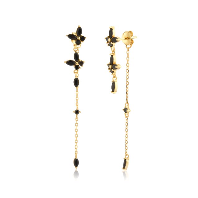 Orecchini Brigitte Black Oro