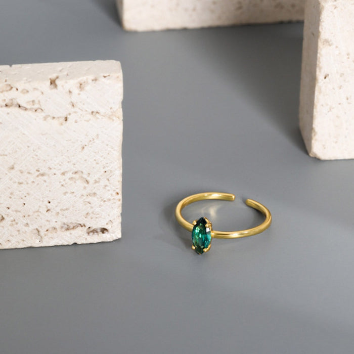 Anello Deyn Green Oro
