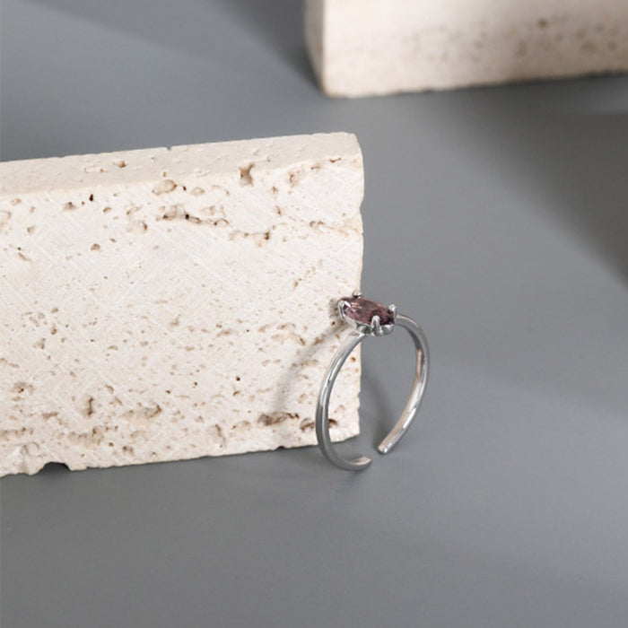 Anello Deyn Wine Argento