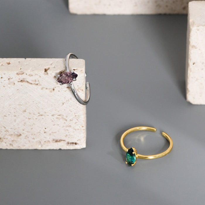 Anello Deyn Green Oro
