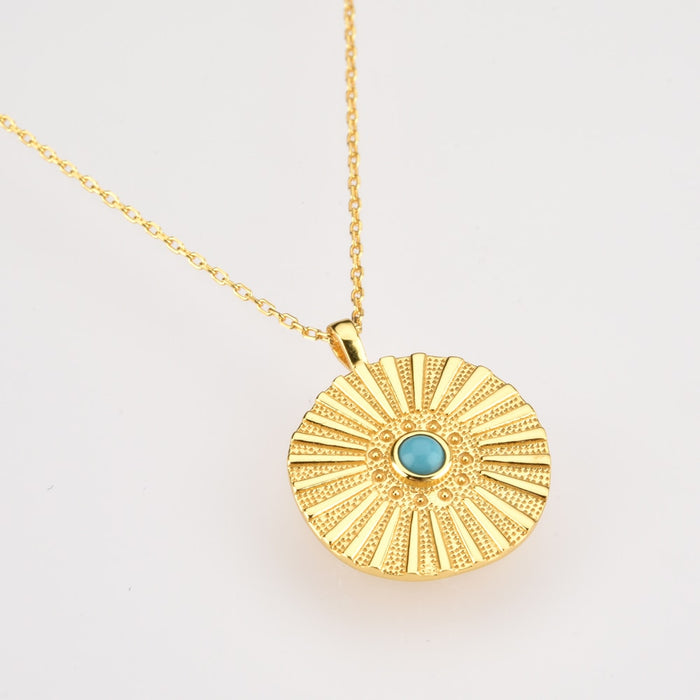 Collana Acquamarina Runa Argento
