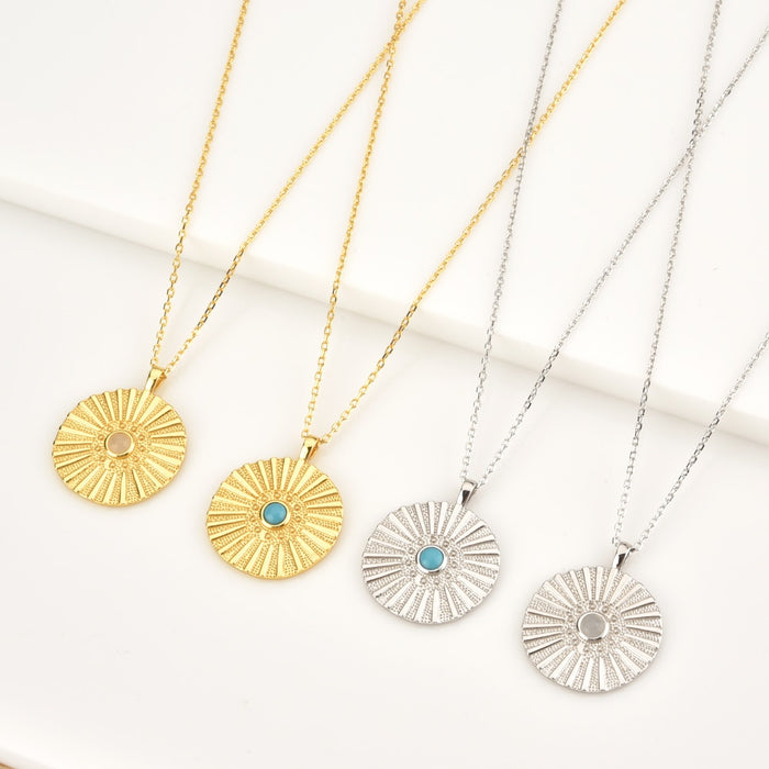 Collana Acquamarina Runa Argento