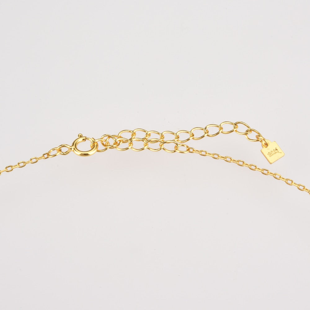 Collar Aguamarina Runa Oro