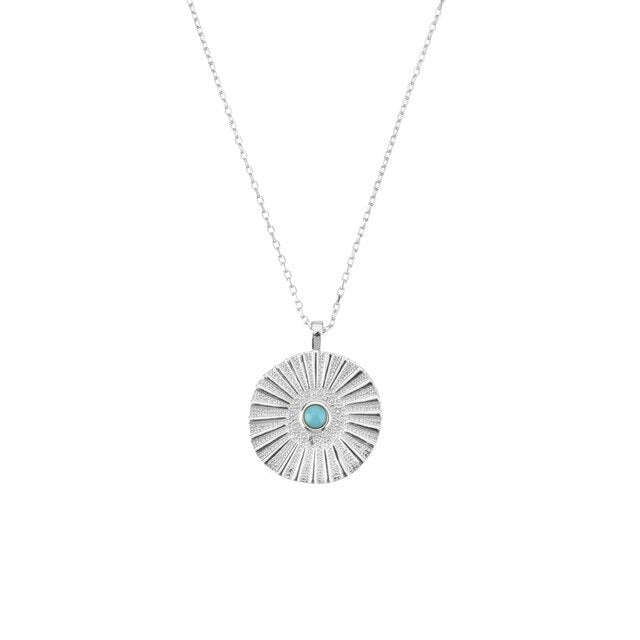 Collana Acquamarina Runa Argento
