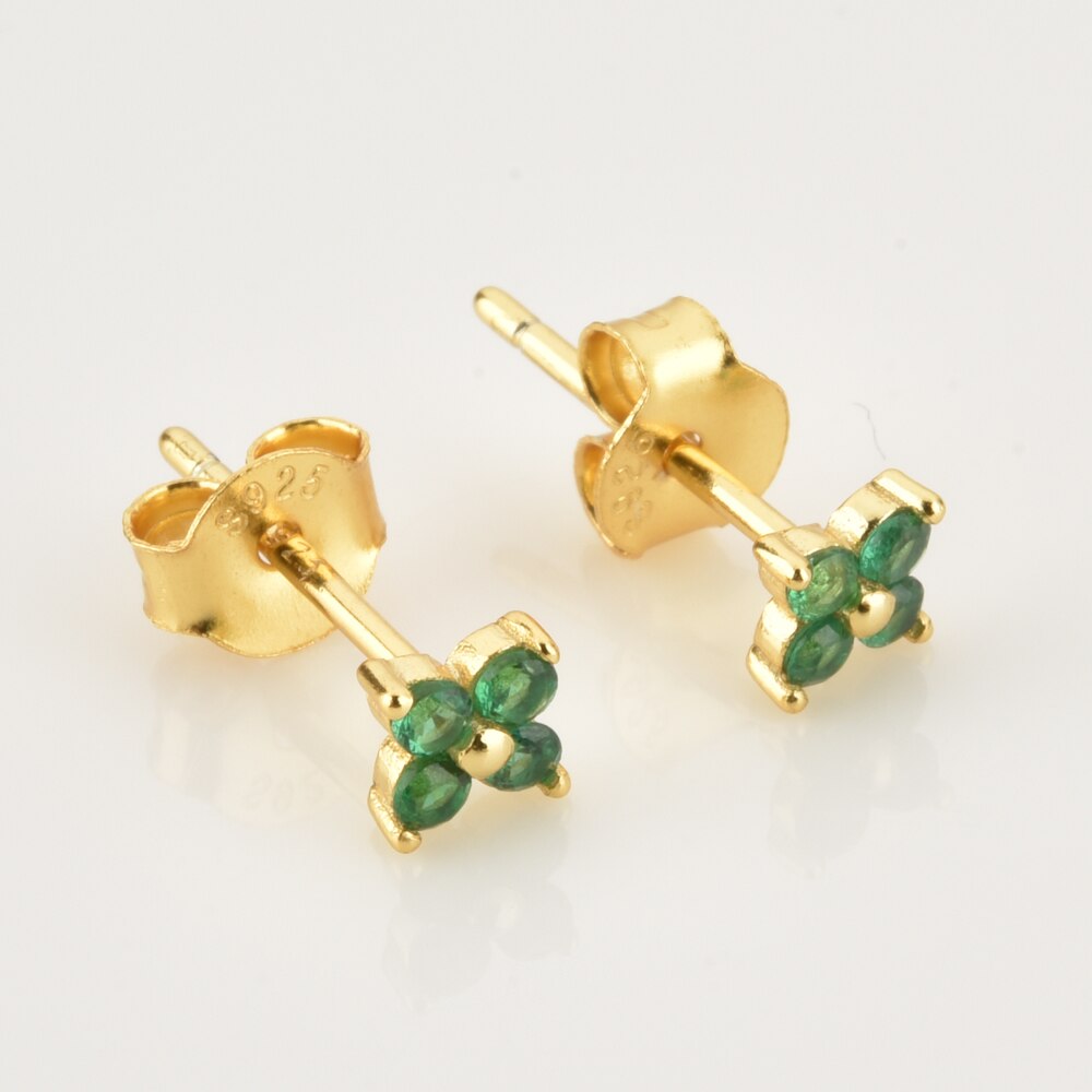 Pendientes White Flower Oro