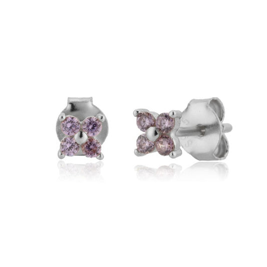 Orecchini Lila Flower Argento