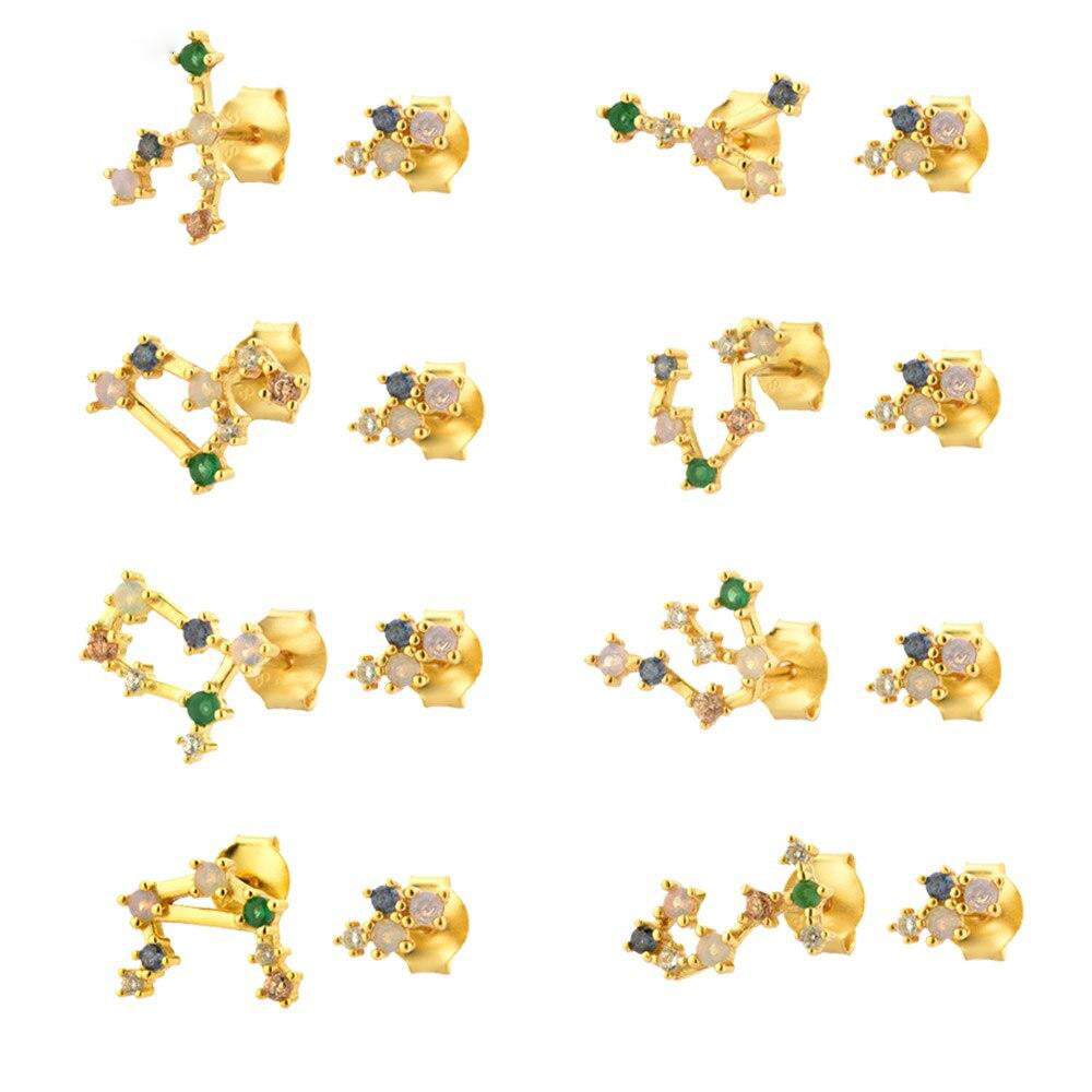 Colorful Zodiac Earrings 