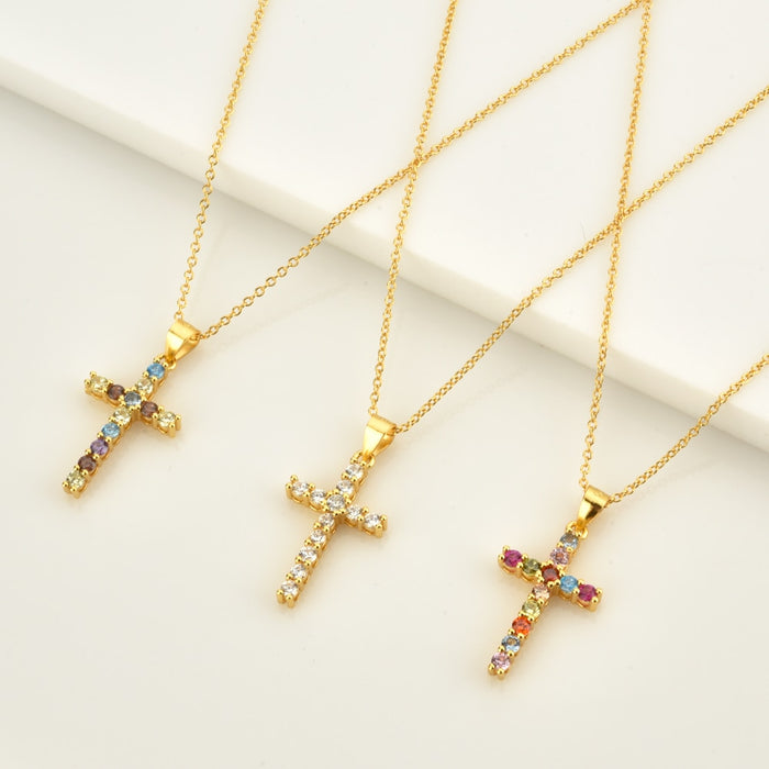 Big Spring Cross Necklace 
