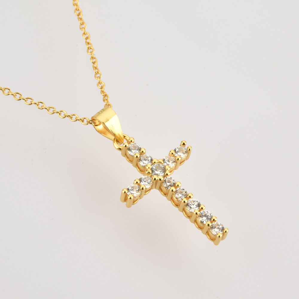 Collar Big White Cross