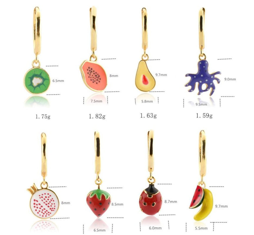 Orecchini fragola oro