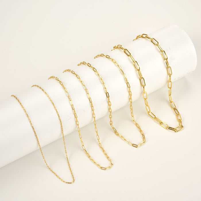 Gold Small Links Necklace 