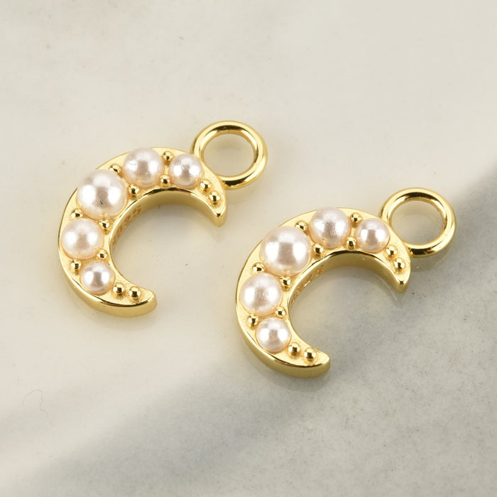 Pearl Moon Charms