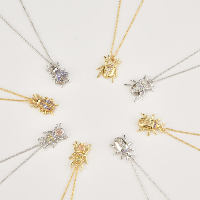 Gold Khepra Necklace 