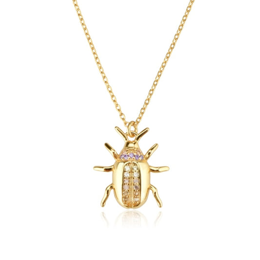 Gold Khepra Necklace 