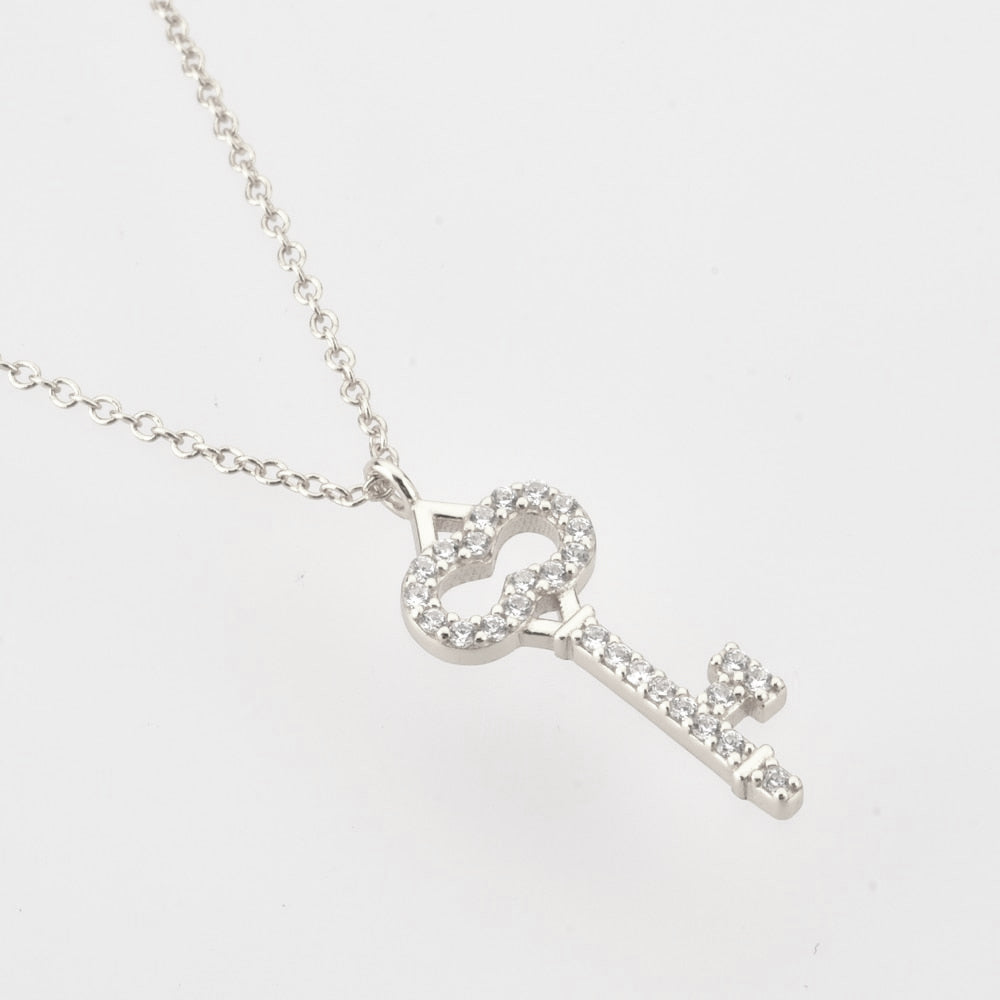 Collana Shiny Key Argento