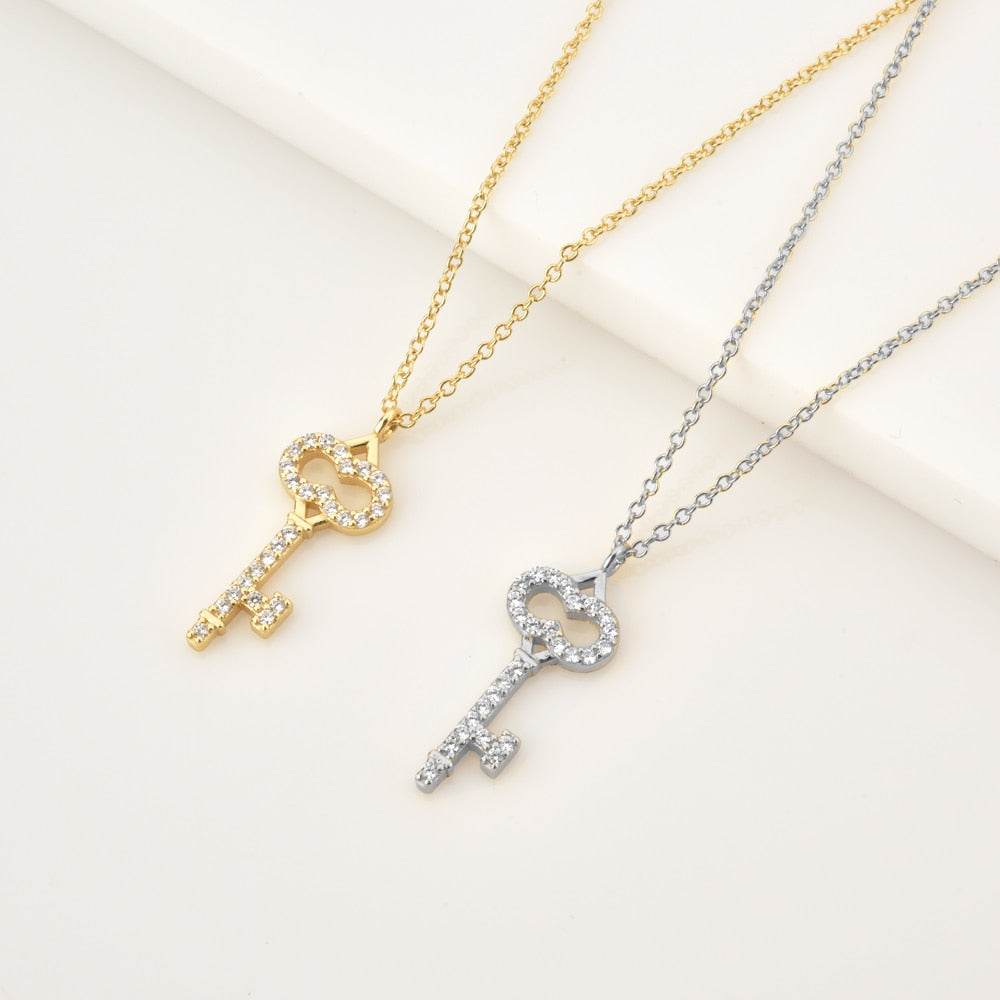 Collana Shiny Key Argento