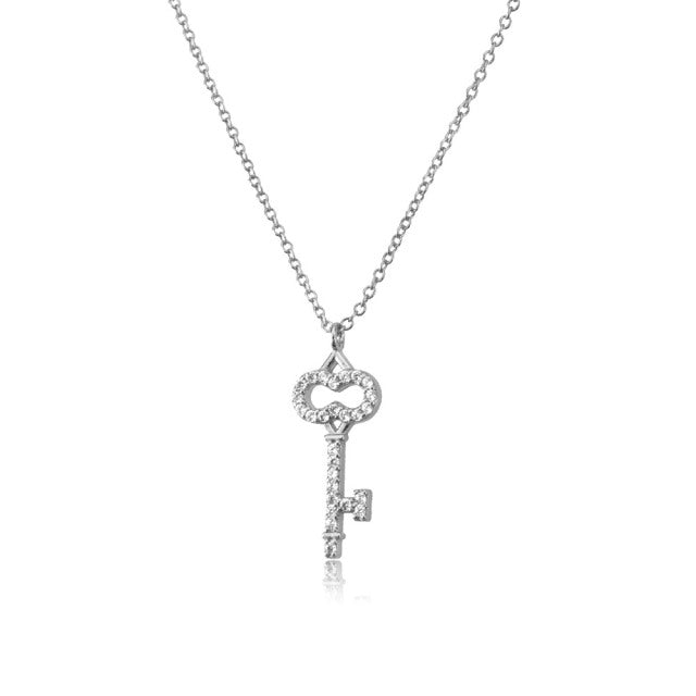 Collana Shiny Key Argento